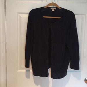 Loft XL navy blue cardigan